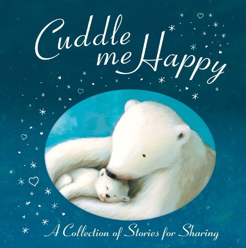 Book cover: polar bear and cub embraced, with sparkly blue background.
