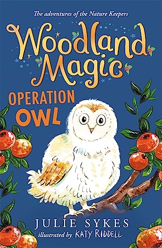 Book cover: illustrated owl with berries, titled "Woodland Magic: Operation Owl".