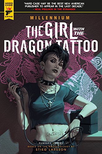Book cover: young woman with dragon tattoo, dark hair, and piercings.