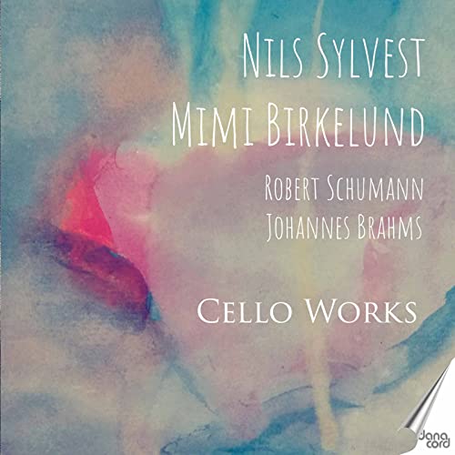 CD cover with abstract watercolor background and composer/artist names.