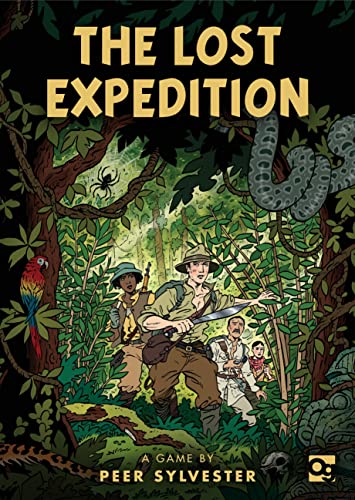 Box art for The Lost Expedition showing explorers trekking through a dense, dangerous jungle.