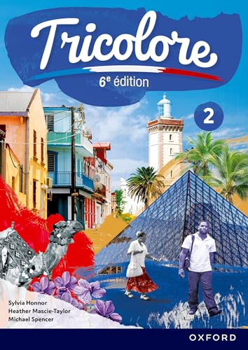 Tricolore 6e edition Student Book 2 cover featuring a collage of global landmarks.