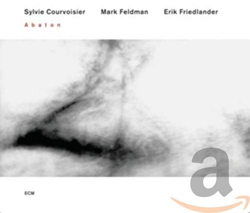 CD cover for Sylvie Courvoisier’s “Abaton” featuring abstract smoky imagery.