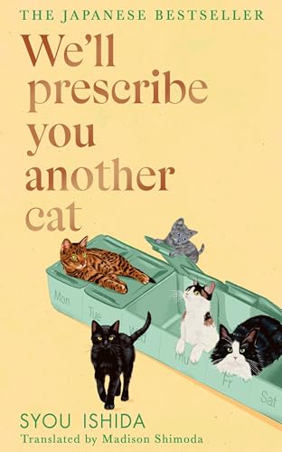 Book cover with illustrated cats emerging from a pill organizer.
