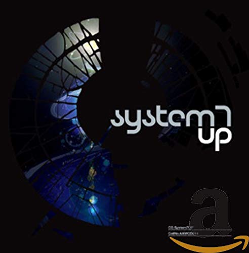 CD cover for System 7’s “Up” featuring a fractured globe and text.