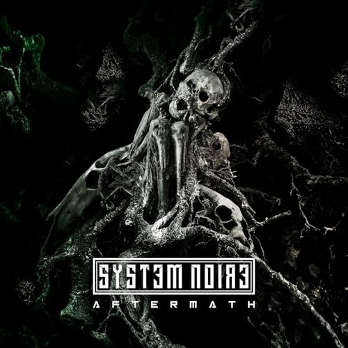 Dark album cover featuring skeletal remains entwined with thorny branches.