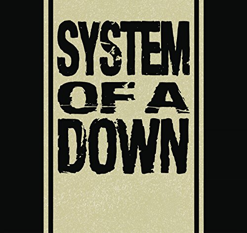 System Of A Down" album cover with bold, distressed black text on tan.