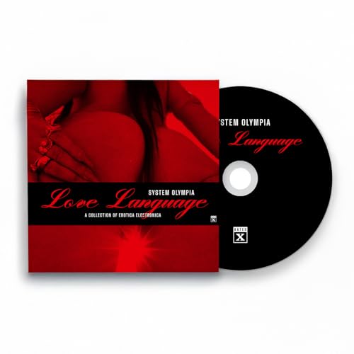CD case and disc for System Olympia’s “Love Language,” red and black.