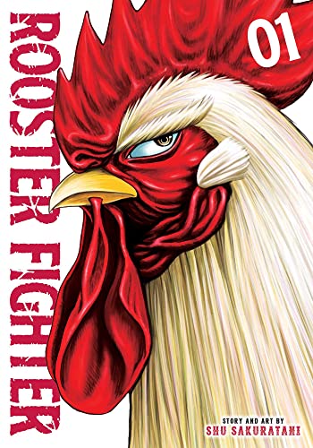 Manga cover featuring a close-up of a rooster with a determined expression.