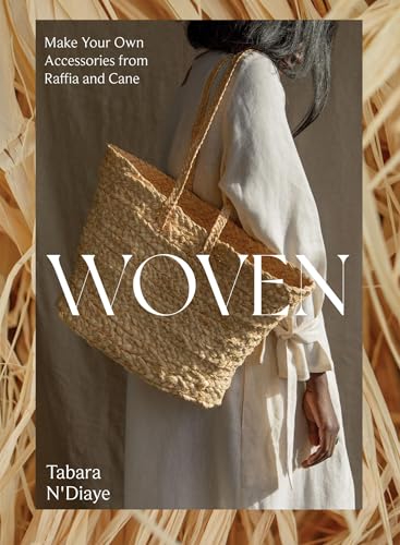 Book cover featuring a person with a woven raffia tote bag.