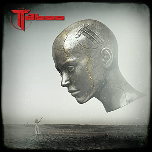 CD cover art: metallic head profile with a distant figure.