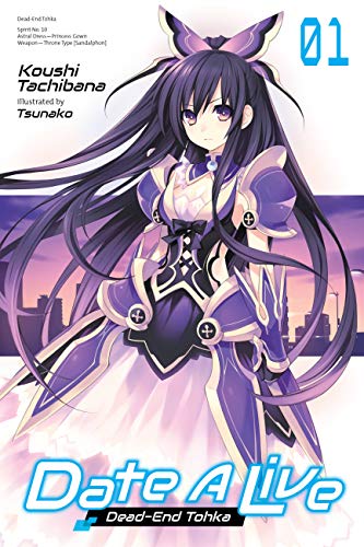Cover of “Date A Live” light novel featuring a dark-haired anime girl.