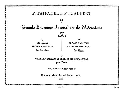 Sheet music cover for Taffanel and Gaubert's 17 Daily Finger Exercises for Flute.