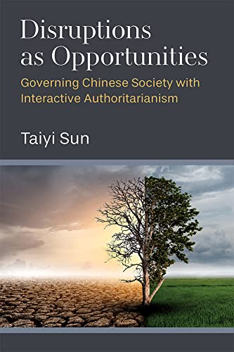 Book cover: "Disruptions as Opportunities" with a stark landscape image.