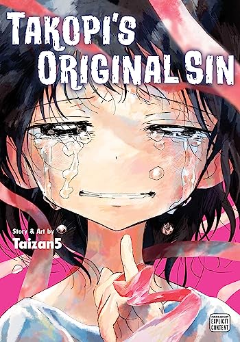 Manga cover featuring a crying young woman with dark hair and red accents.