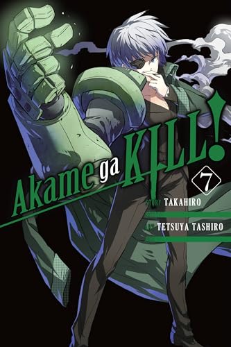 Akame Ga Kill! volume 7 cover featuring a character with a robotic arm.