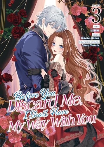 Manga cover featuring a man and woman in formal attire surrounded by roses.