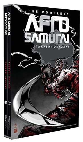 Boxed set of “Afro Samurai” manga volumes one and two, black cover.