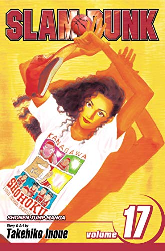 Slam Dunk, Vol. 17" manga cover featuring a basketball player reaching for the ball.