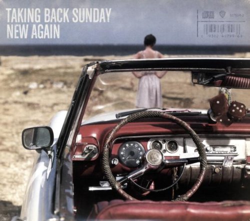 CD cover for Taking Back Sunday’s “New Again” featuring a car and figure.