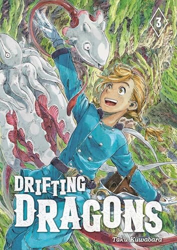 Manga cover: boy reaching for a dragon amidst swirling clouds and coral.