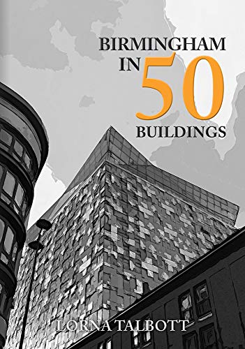 Book cover featuring modern Birmingham architecture in grayscale with gold text.
