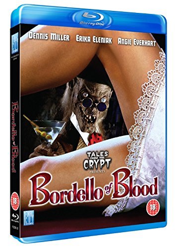 Blu-ray cover for Tales From The Crypt Presents Bordello of Blood featuring the Cryptkeeper.