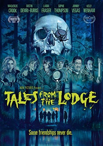 DVD cover for horror film "Tales From The Lodge" with skull and cast.