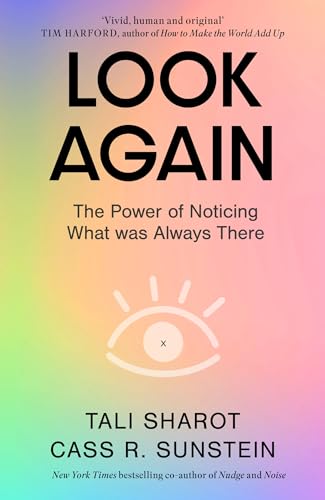 Book cover with large text "LOOK AGAIN" and an illustrated eye.