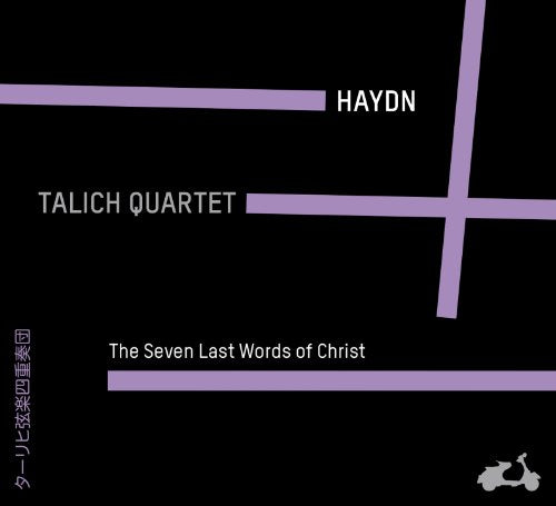 CD cover: black background with purple lines and white text, "Haydn" and "Talich Quartet".