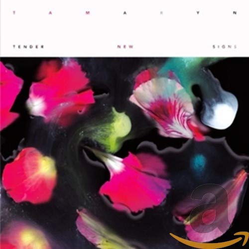 CD cover with abstract, colorful floral shapes against a dark background.