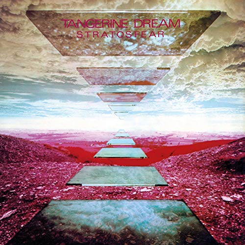 Electronic music CD with Tangerine Dream album artwork and minimal packaging design elements.