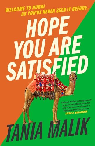 Book cover: "Hope You Are Satisfied" featuring a decorated camel.