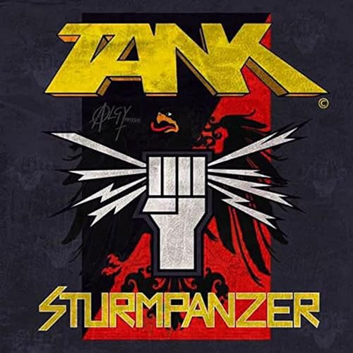 CD cover for Tank’s “Sturmpanzer” featuring a fist and eagle graphic.