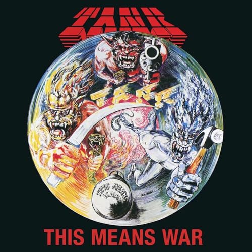 Album cover for Tank’s “This Means War” featuring aggressive, fantastical figures.