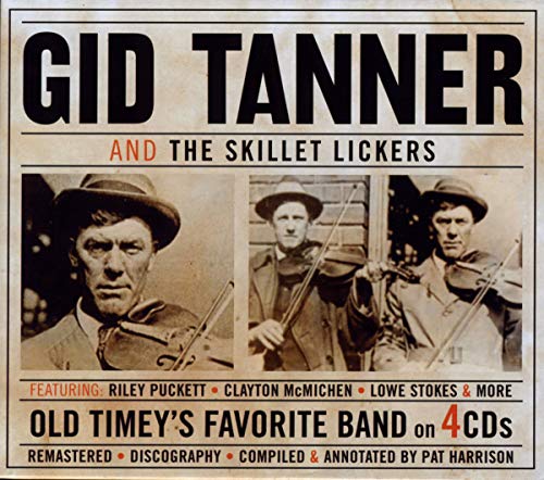 CD cover for “Gid Tanner & The Skillet Lickers” with vintage photos.