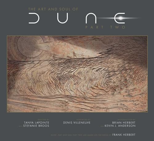 Book cover for The Art and Soul of Dune: Part Two featuring desert landscape art.