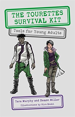 Book cover with illustrations of two young adults and green text.