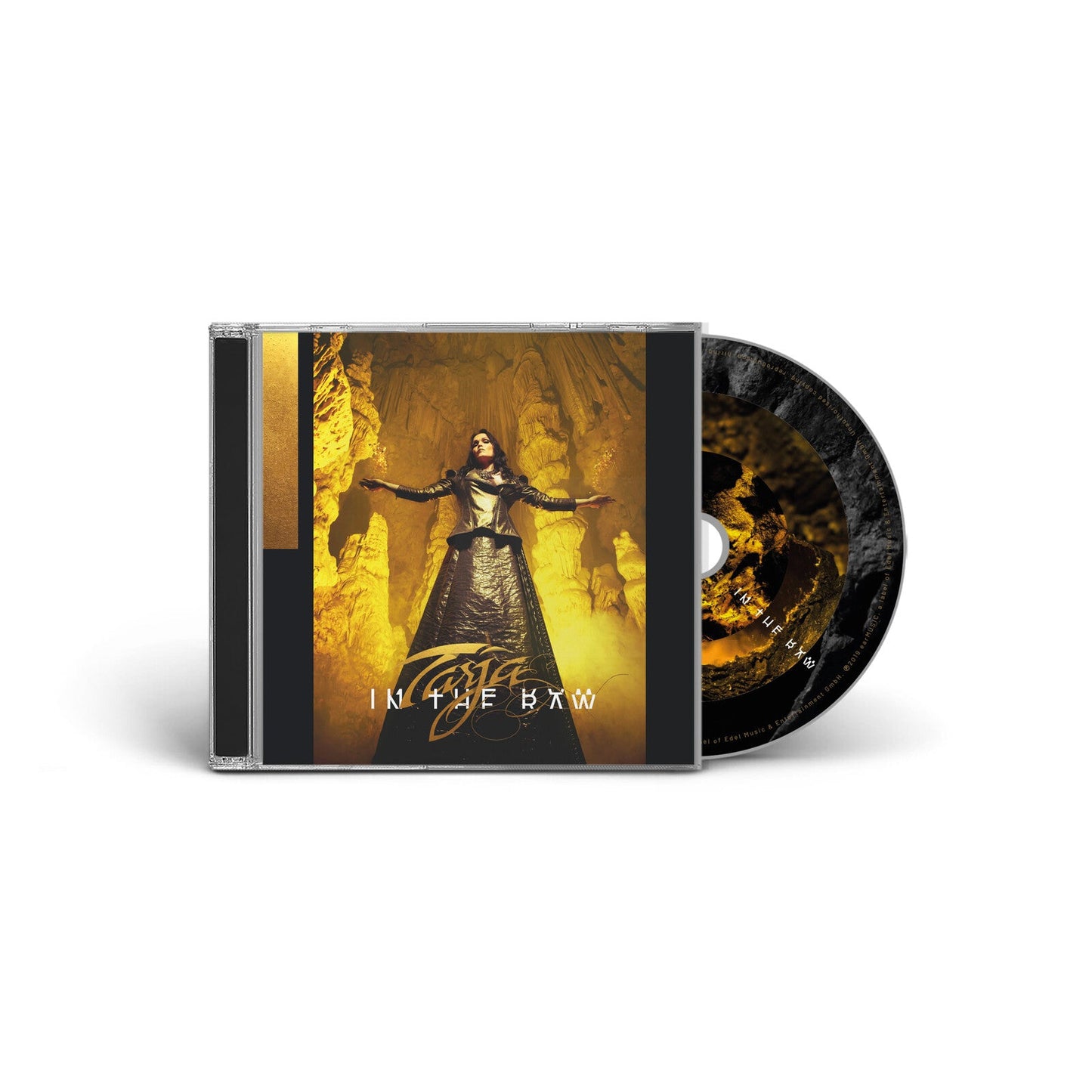 Tarja In The Raw CD jewel case with artwork showing Tarja in a cave.