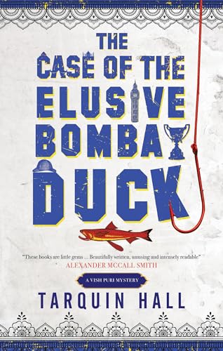 Book cover featuring blue text, a fish on a hook, and London imagery.
