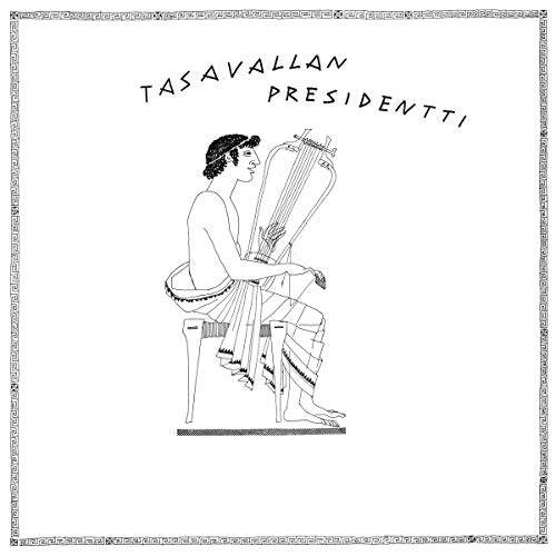CD cover: black and white illustration of a lyre player.