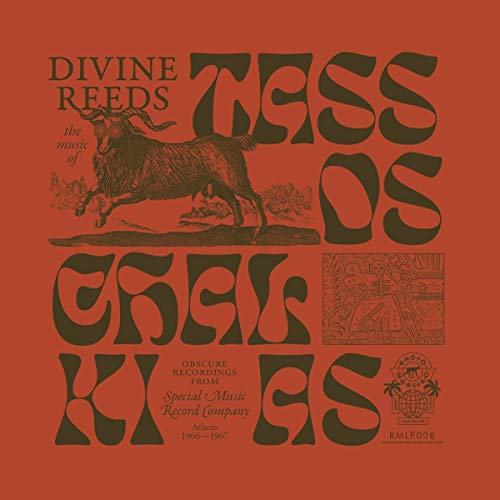 Red album cover with stylized brown text and an illustration of a goat.