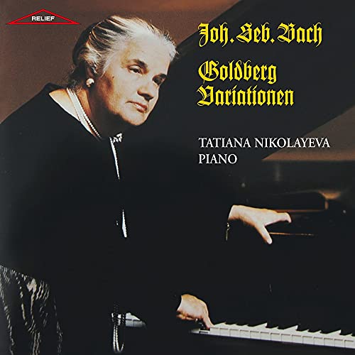 CD cover featuring pianist Tatiana Nikolayeva and text in German and English.