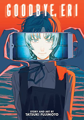 A person holds a smartphone displaying a portrait of a girl against an orange background.