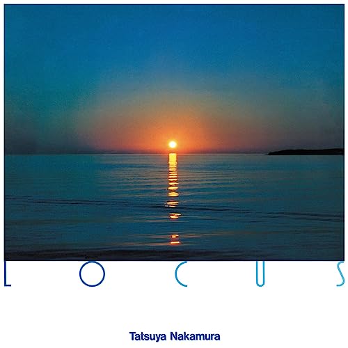 Sunset over water with album title "Locus" and artist name below.