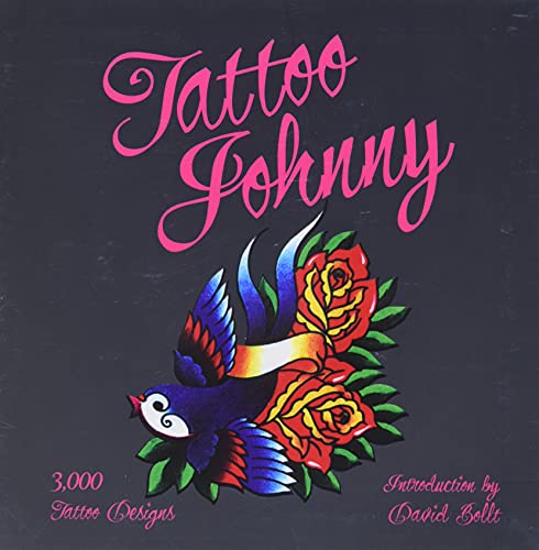 Book cover: "Tattoo Johnny" with a swallow and roses design.