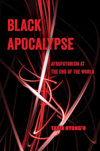 Book cover: "Black Apocalypse" with red abstract lines and white text.