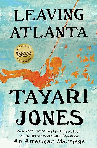 Book cover: "Leaving Atlanta" with illustration of a child on a swing.