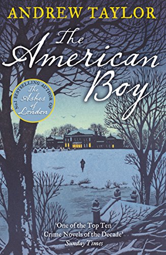 Book cover: “The American Boy” with a snowy landscape and distant house.