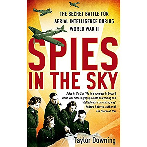 Book cover: "Spies In The Sky" with WWII aircraft and people.